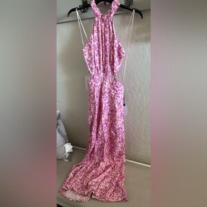 Astr Pink Floral Dress